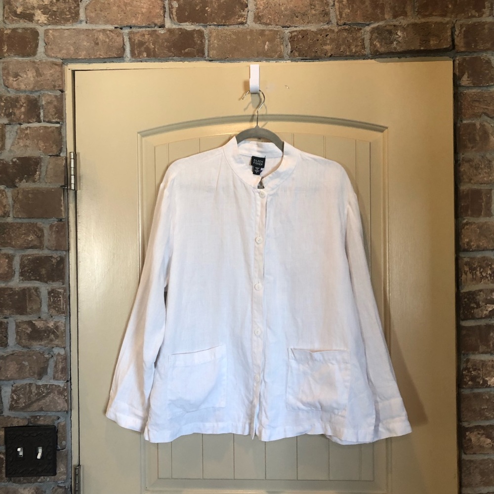 100% Linen Eileen Fisher Top